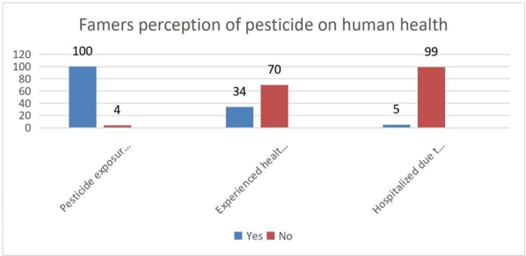 Figure 4: Farmers’ perception of pesticide effects on human health.