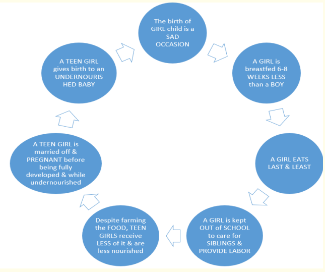 Figure 2: The life of a girl child in the developing world.