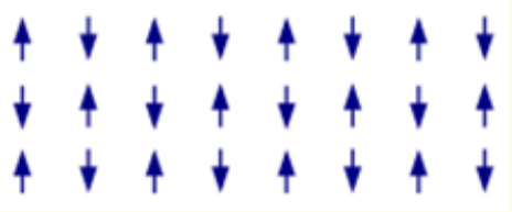 Figure 1: Antiferromagnetic ordering.