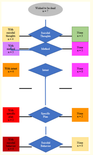 Figure 2: Distribution of Adolescents with Suicidal Ideation and Behavior According to C-SSRS.