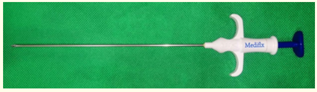 Figure 1: Mediflex Suture Grasper Device.