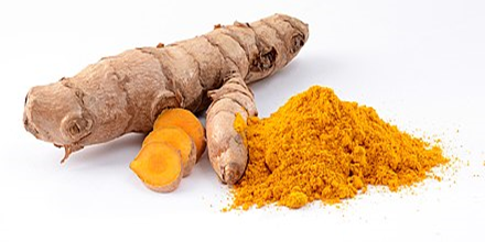 Figure 1: Turmeric rhizome and powder.